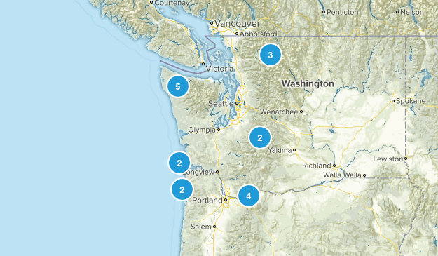 pacific northwest hikes Map