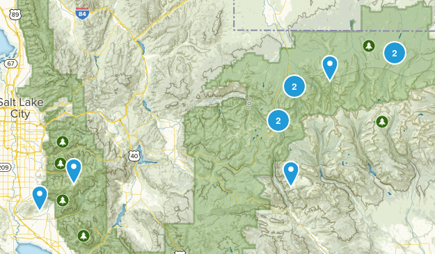 Utah backpacking Map