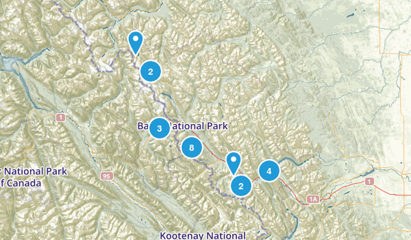 Banff trails Map