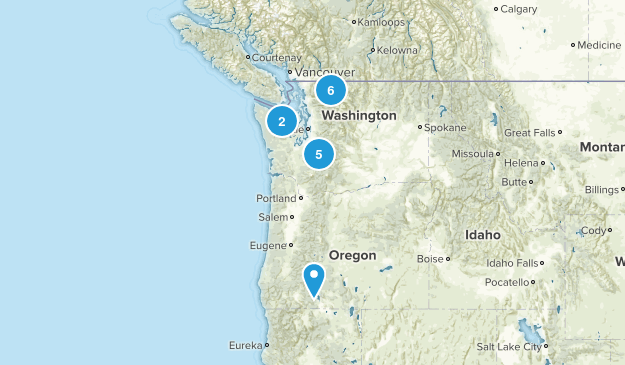2017 Road Trip Hikes Map
