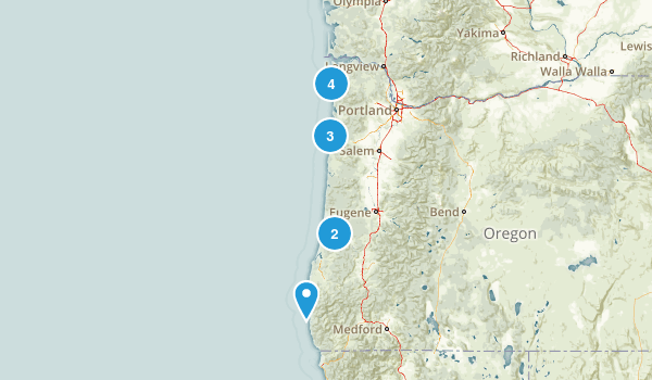 Oregon Coast/Coast Range Map