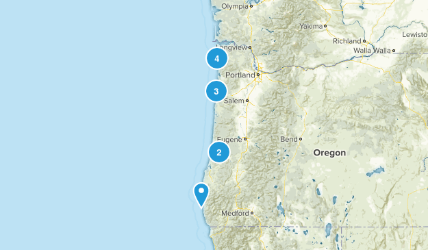 Oregon Coast/Coast Range Map
