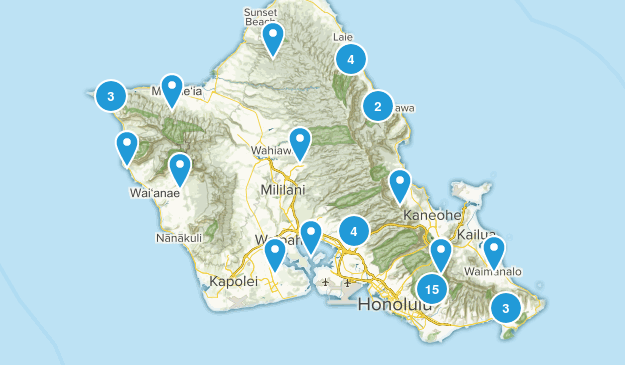 3-5 miles Map