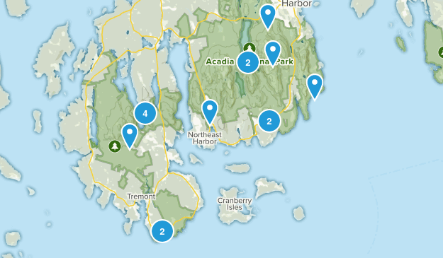 Acadia Trip Map