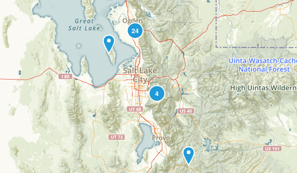 Layton MFG AllTrails list Map