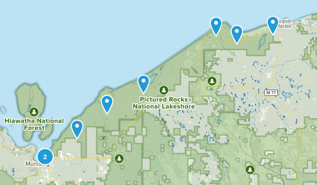 Pictured Rocks MI Map