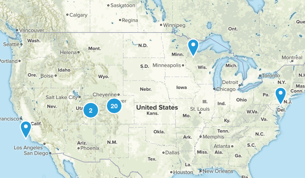 Completed Hikes Map