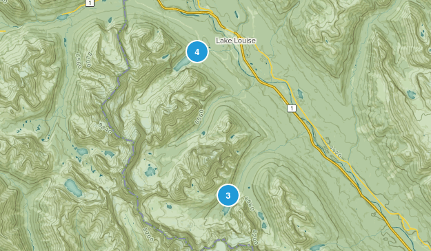 Lake Louise Map