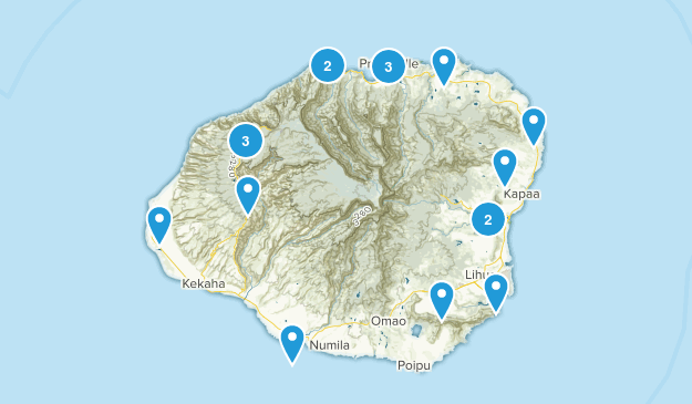 Kauai Trip Map