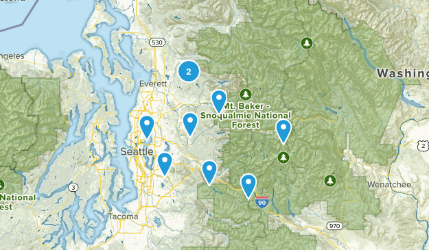 Hikes to try Map