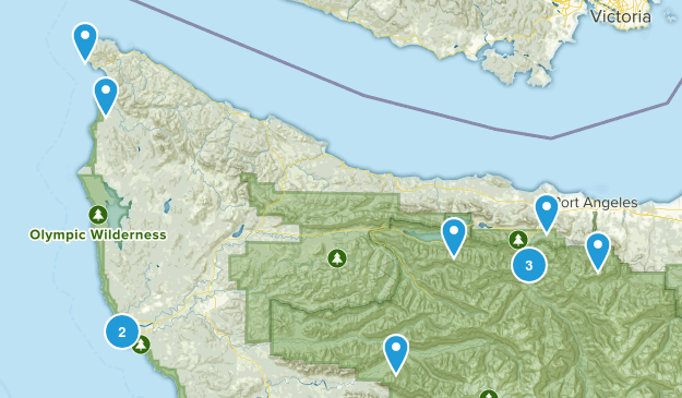 olympic national park Map