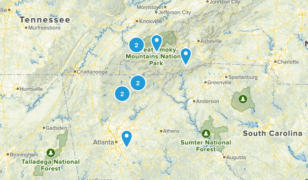 Mountain Hikes Map