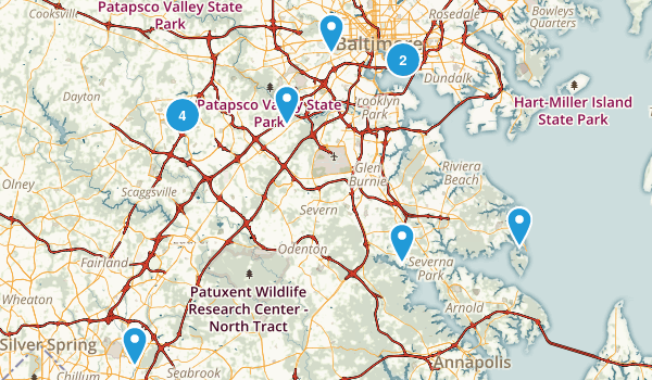 places i'd like to bike Map