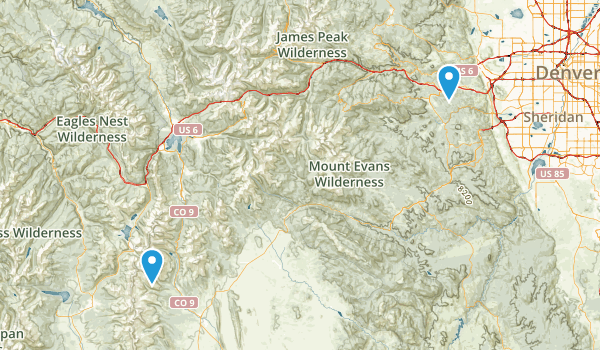 conpleted hikes Map