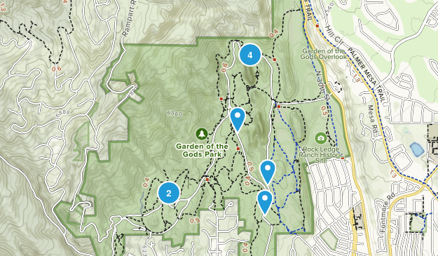 Garden of the Gods Trails Map