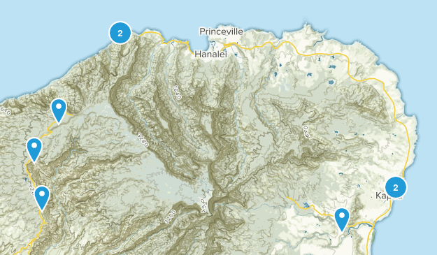 Kauai Hikes Map