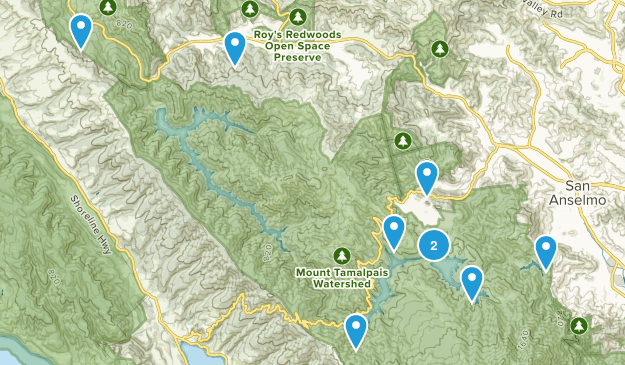 Marin lakes Map