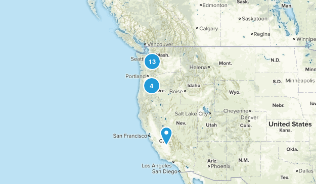 Bucket List Hikes Map