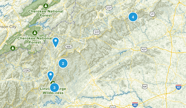 To Hike Mountains Map