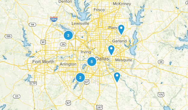Dallas Trails to Hike Map