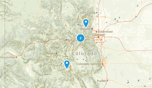 hikes 1.5 hours Map
