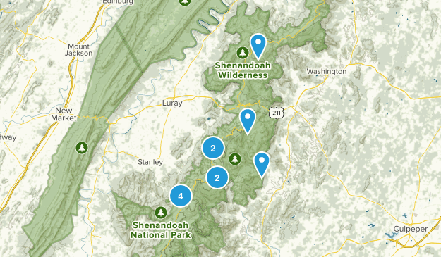 shenandoah virginia Map