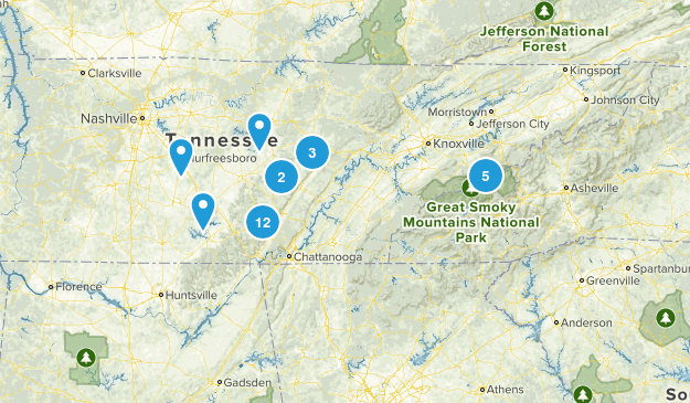 Tennessee Trails Map