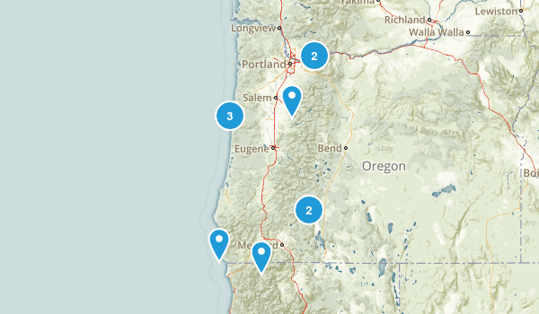 Oregon - July 10-18, 2017 Map