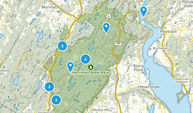 harriman state park Map