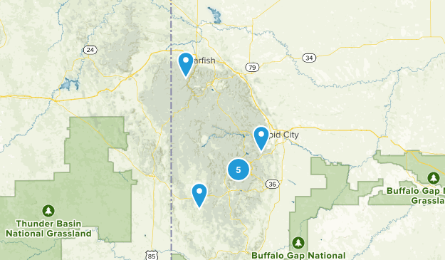 Black Hills National forest Map