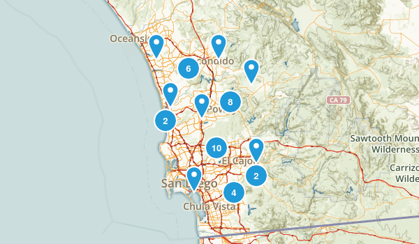 SD CITY HIKES Map