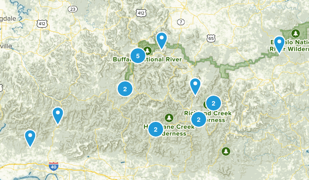 Ozark Nat'l Forest - Arkansas Map