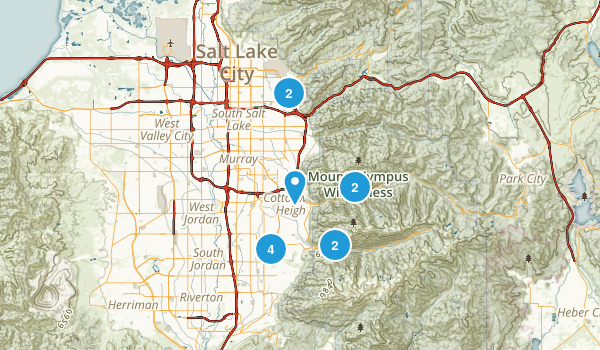 Easy kid hikes Map