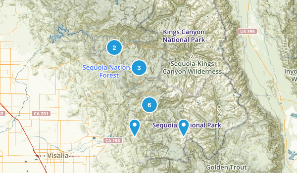 Sequoia National Park Map