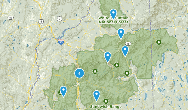 New Hampshire 4,000 Map