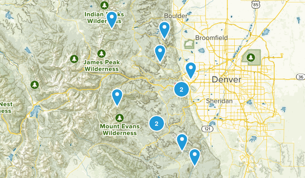 close to denver Map