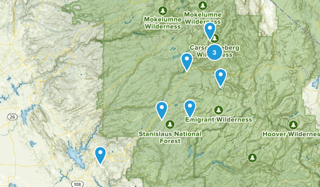 Stanislaus Explorations Map