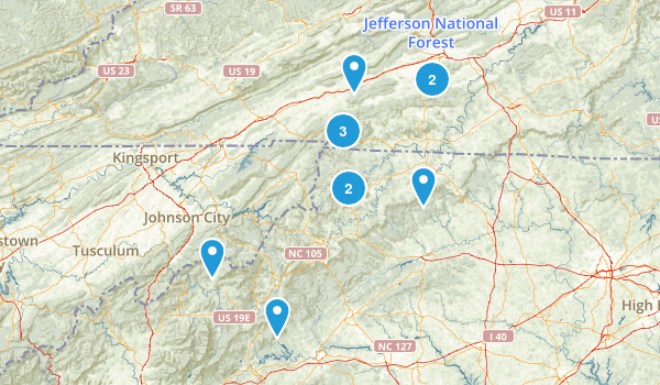Bucket list hikes ⛰ Map