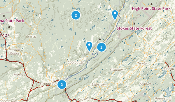 Delaware water gap to do hikes Map