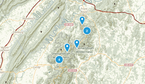 shenandoah trails Map