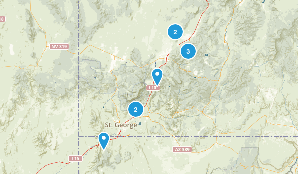 Parowan/St George Map