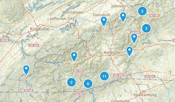 2017 Waterfall Map