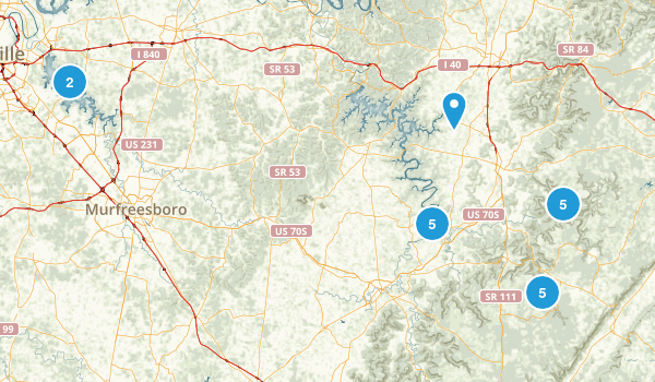 East of Nashville Map