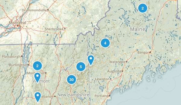 4000 footers new england Map