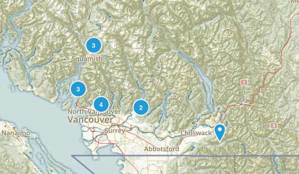 day hike Map
