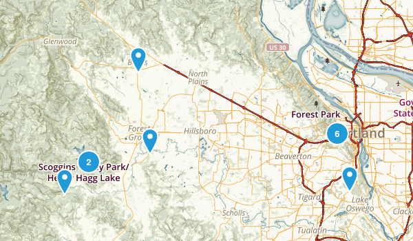Portland, Oregon Map