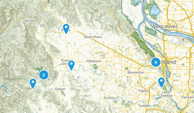 Portland, Oregon Map