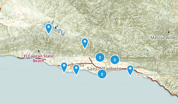 Santa Barbra-CALI Map