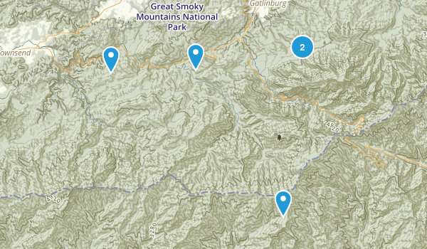 Townsend/Gatlinburg areas Map