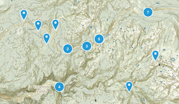 Yosemite backcountry Map